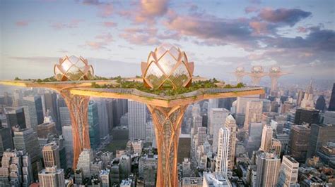 City In The Sky A Futuristic Lotus Shaped Oasis Tower Design Swan