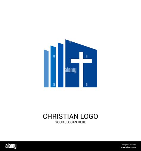 Logotipo De La Iglesia Cristiana Los S Mbolos De La Biblia Cruz De