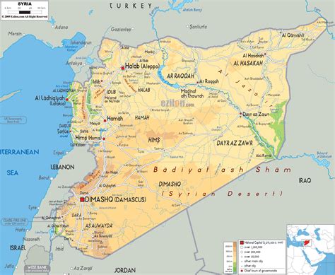 Sýria Geografia Blízky Východ