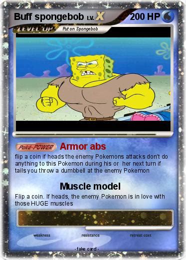 Pokémon Buff Spongebob 3 3 Armor Abs My Pokemon Card
