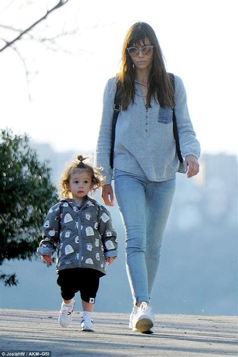 Jessica Biel Walks Hand In Hand With Adorable Son Silas Jessica Biel Fashion Outfit