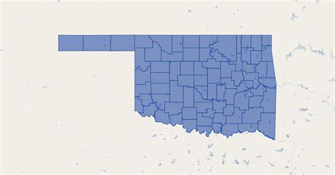 Oklahoma County Boundaries Oklahoma Gis Map Data State Of