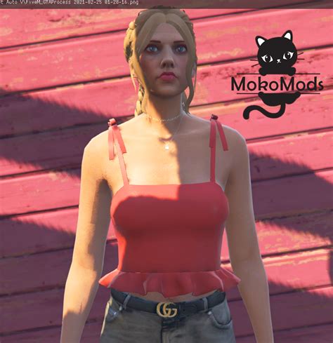 Short Top With Bows For MP Female 1 1 GTA 5 Mod