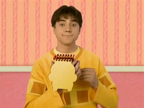 Blues Clues Joe Is Always Use His Notebook To Draw Clues Just Like His