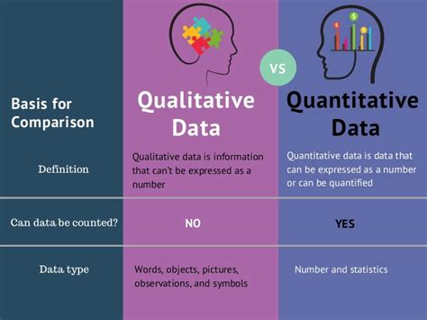 Qualitative Vs Quantitative Data Infographic
