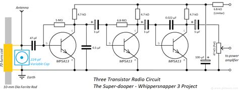 Three Transistor Radio Whippersnapper 3 Circuit