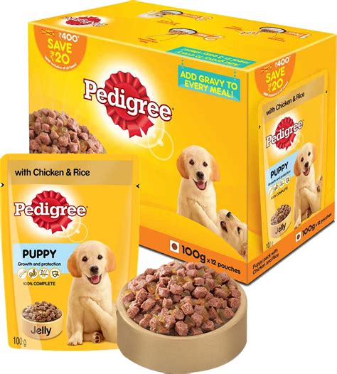 Pedigree homestyle meals canned dog food is made in the usa with the world's finest ingredients. Pedigree Puppy Chicken, Rice Dog Food Price in India - Buy ...
