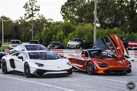 Mclaren 720s And Lamborghini Aventador Sv At The Track Autos