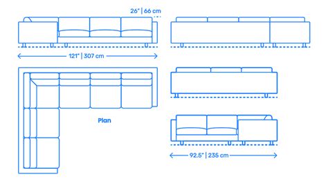 Lispenard Corner Sectional Dimensions And Drawings Dimensionsguide