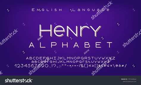 Elegant White Golden Alphabet Geometric Thin Royalty Free Stock