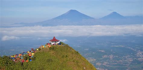gunung andong bergen vulkanen indonesië bergwandeling java
