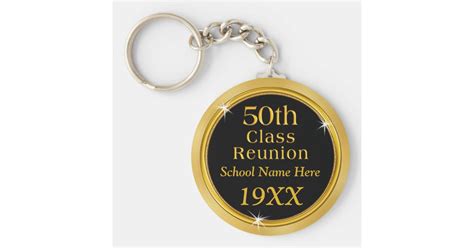 Personalized Class Reunion T Ideas Your Colors Keychain Zazzleca