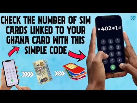 HOW TO CHECK THE NUMBER OF SIM CARDS LINKED TO YOUR GHANA CARD WITH