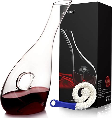 nutriups wine decanter decanter for wine crystal aerating decanter red wine