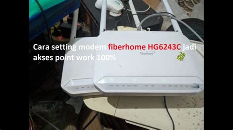 The reason for such a low. Cara setting modem fiberhome HG6243C jadi akses point work ...