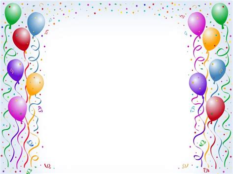 Border Designs For Birthday Greeting Cards Birthday Template