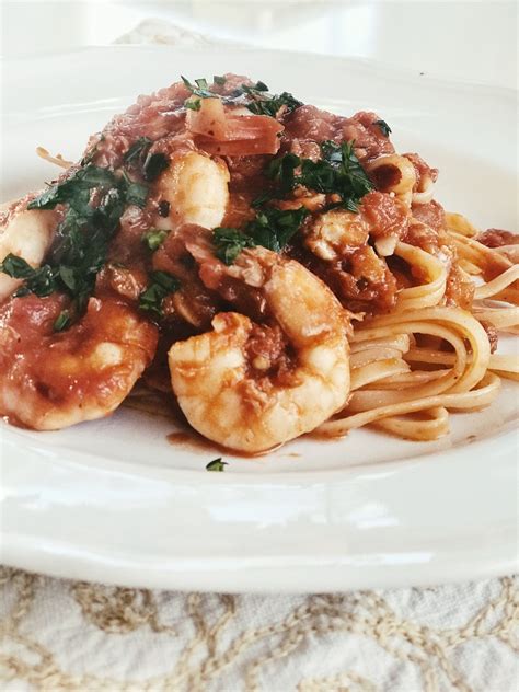 Shrimp And Crab Fra Diavolo Pasta Sunday Supper Spicy Red Sauce