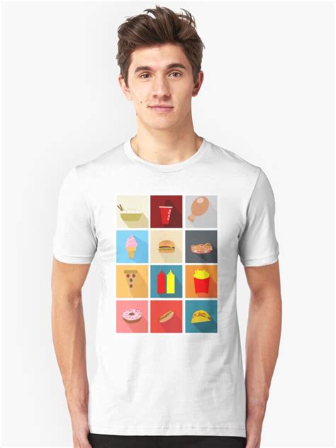 Fast Food T Shirt By Beforethedawn Redbubble