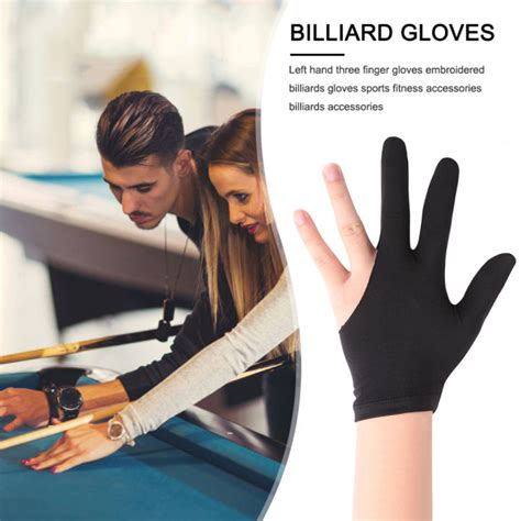 Finger Open Lycra Snooker Billiard Cue Gloves Left Right Hand