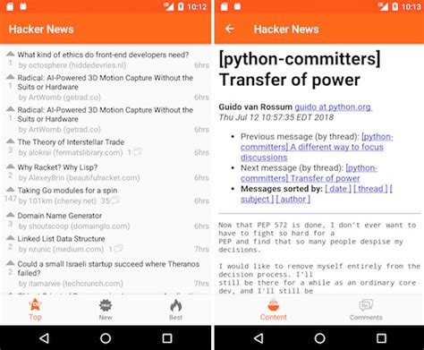 Hacker News Android App Where I Practice My Skills With Newest Things