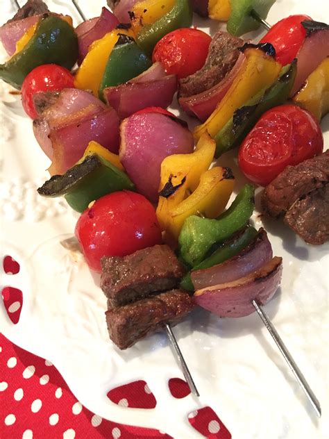 Lightly oil the grill grate. Gluten-Free Marinated Beef Kabobs With Veggies - Gluten ...