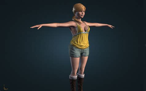d model woman t pose low poly character vr ar low poly cgtrader my xxx hot girl