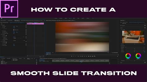 How To Create A Smooth Slide Transition In Premiere Pro Cc Tutorial