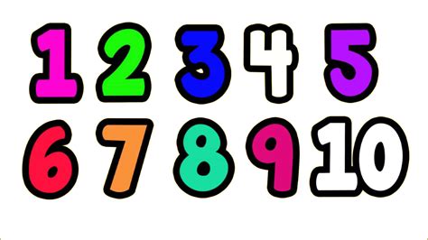 1 To 10 Numbers Transparent Png Png All