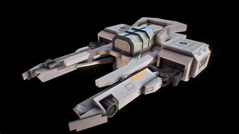 Small Spaceship D Model By QuartekStudio C C Sketchfab