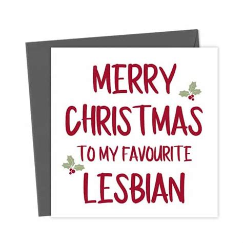 Merry Christmas To My Favourite Lesbian Christmas Card