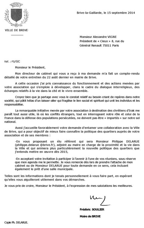 Lettre Au Maire Pour Demander Une Salle Exemple De Lettre