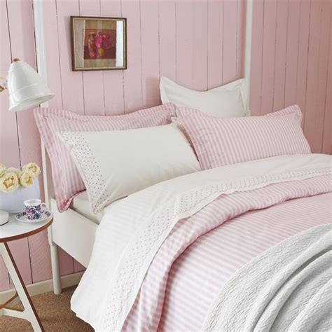 Pink And White Striped Bedding Sanderson Tiger Stripe Bedlinen At