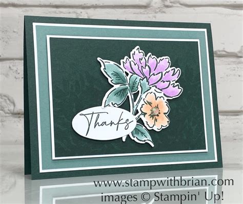 Thanks With Stampin Ups Hand Penned Petals Bundle Stamp With Brian