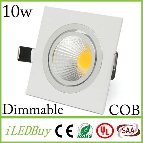 Super Bright Recessed Led Dimmable Square Downlight Cob 10w Led Spot