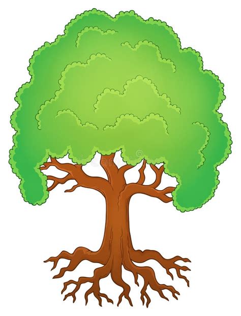 Animated Tree Roots Royalty Free Rf Clipart Illustration Of A Tree