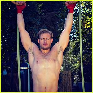 Trevor Donovan Goes Shirtless Shows Off His New Homemade Home Gym