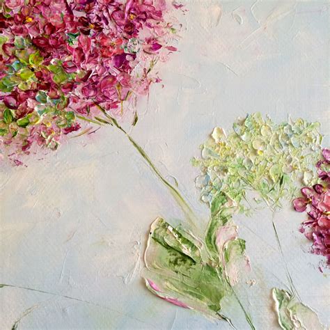 Hydrangea Painting Flowers Original Art Hydrangea Artwork Etsy