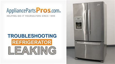 Refrigerator Leaking Water Top 8 Reasons And Fixes Kenmore Whirlpool