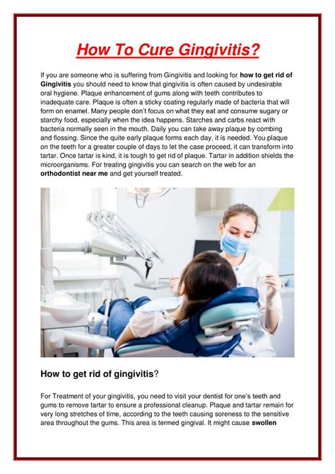 Ppt How To Cure Gingivitis Powerpoint Presentation Free Download