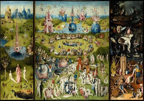 Bosch Hieronymus The Garden Of Earthly Delights Fine Art Print Poster Sizes A4 A3 A2 A1 00233