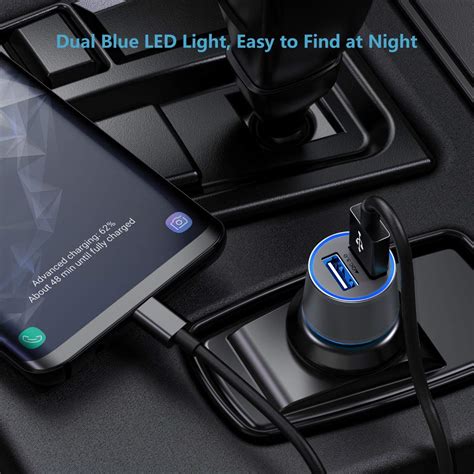 Fast Usb C Car Charger Compatible For Samsung Galaxy S21s20 Plus