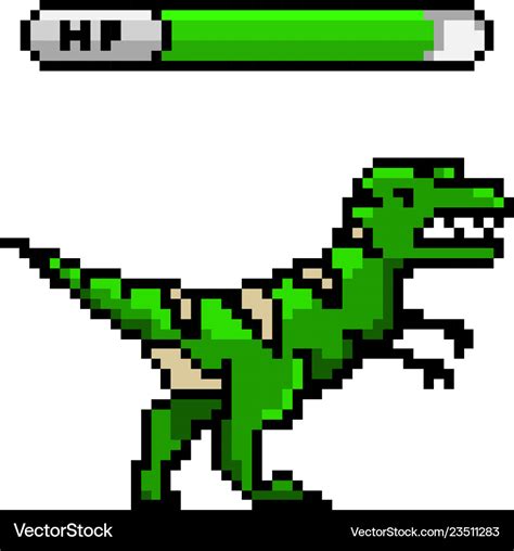 Dinosaur Pixel Art By Metalowy Metalowiec On Devianta