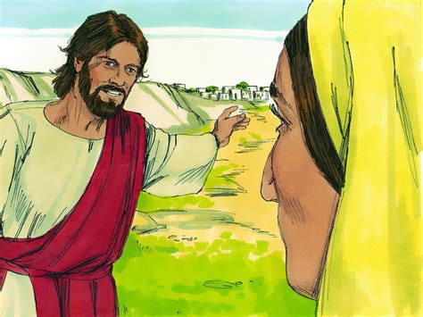 Freebibleimages Jesus Talks With Samaritan Woman Jesus Talks With