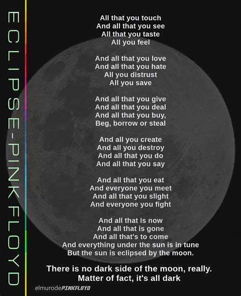 Eclipse pink Floyd | Pink floyd lyrics, Pink floyd eclipse, Great song