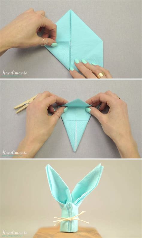 How To Make Paper Napkin Bunny Diy And Crafts Handimania Osterhasen