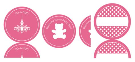 The free templates come in either a blue color scheme, or pink! Free Baby Shower Labels in Printable PDF | Free printable labels & templates, label design ...