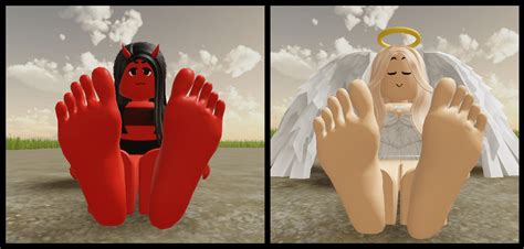 Socks Alt Devil And Angel Roblox Feet By Miaroblox On Deviantart