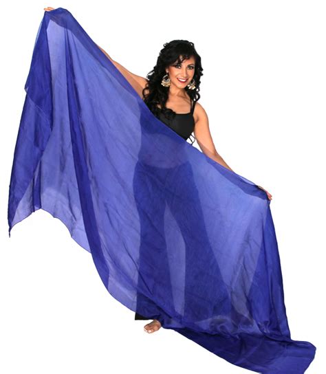 Silk Belly Dance Veil Royal Blue