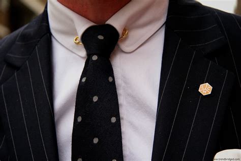 Collar Tie Pin Mens Street Style Autumn Street