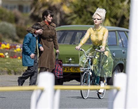 Maisie Williams Rides Bike On Set Of New Sex Pistols Tv Series